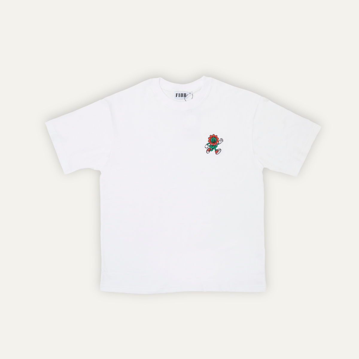 FIOR Essential Tee - White front view