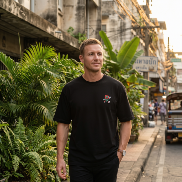 FIOR_embroidered_logo_detail_on_Essential_Tee